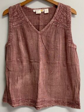 C&C CALIFORNIA SLEEVELESS BOHO TOP - MEDIUM